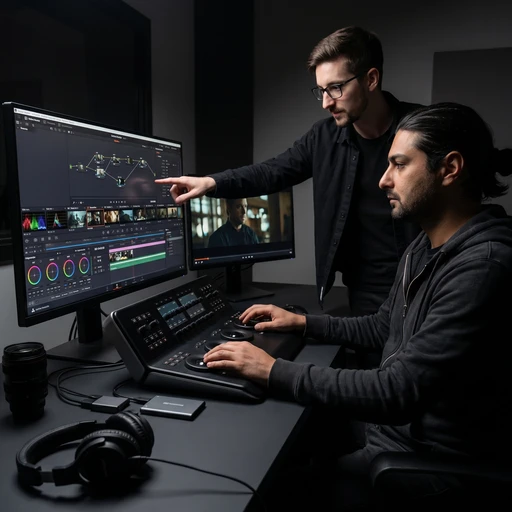 Professionelle Videoproduktion graylife – Ailine im Kino-Editing-Studio